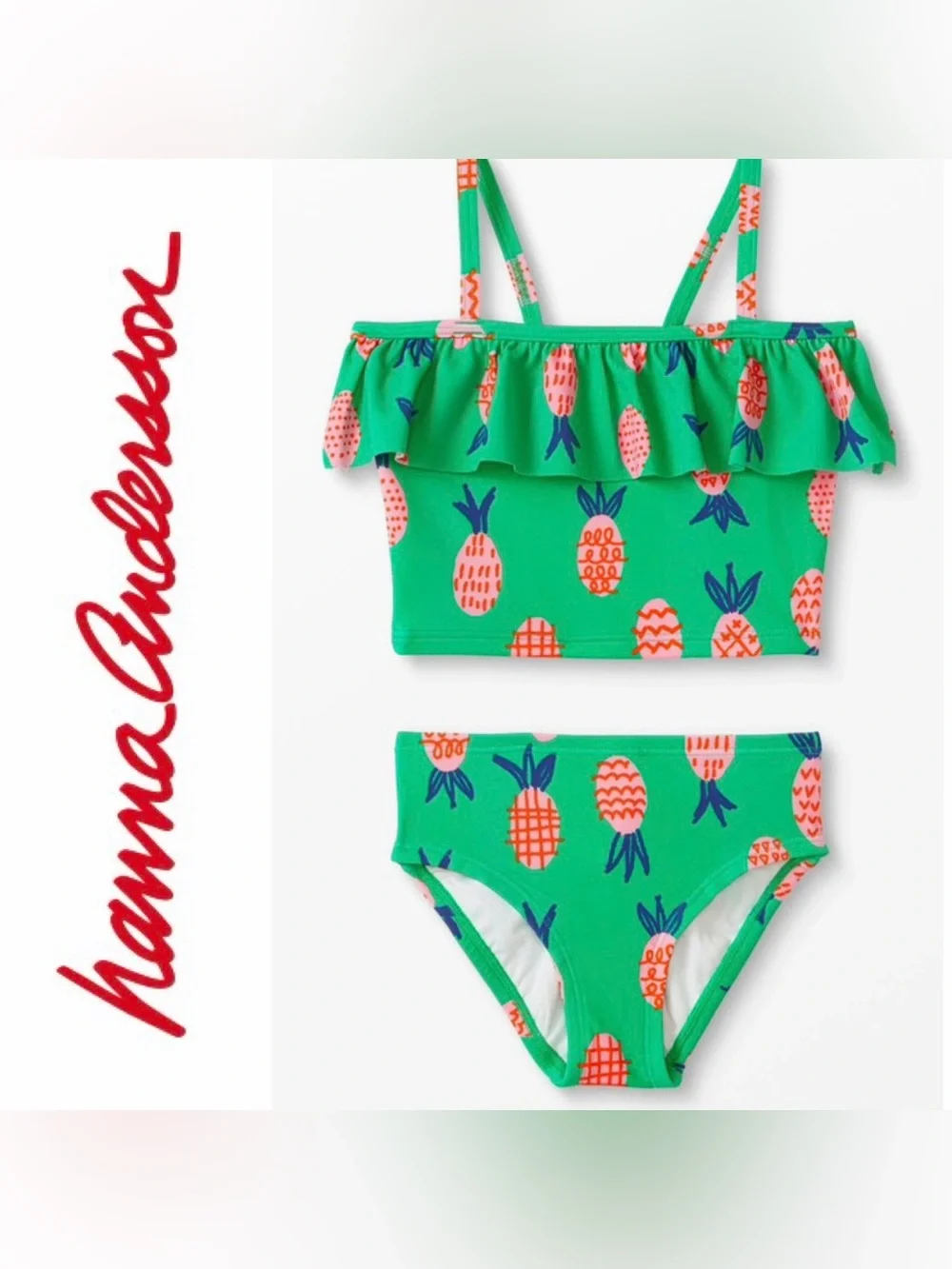 Girls 2 Piece Ruffle Swimsuit